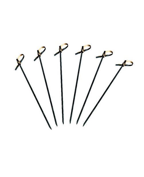 3.5" Black Bamboo Knot Pick - 10,000/case