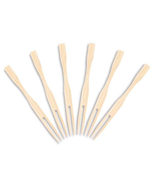 3.5" Bamboo Mini Fork - 100/pack