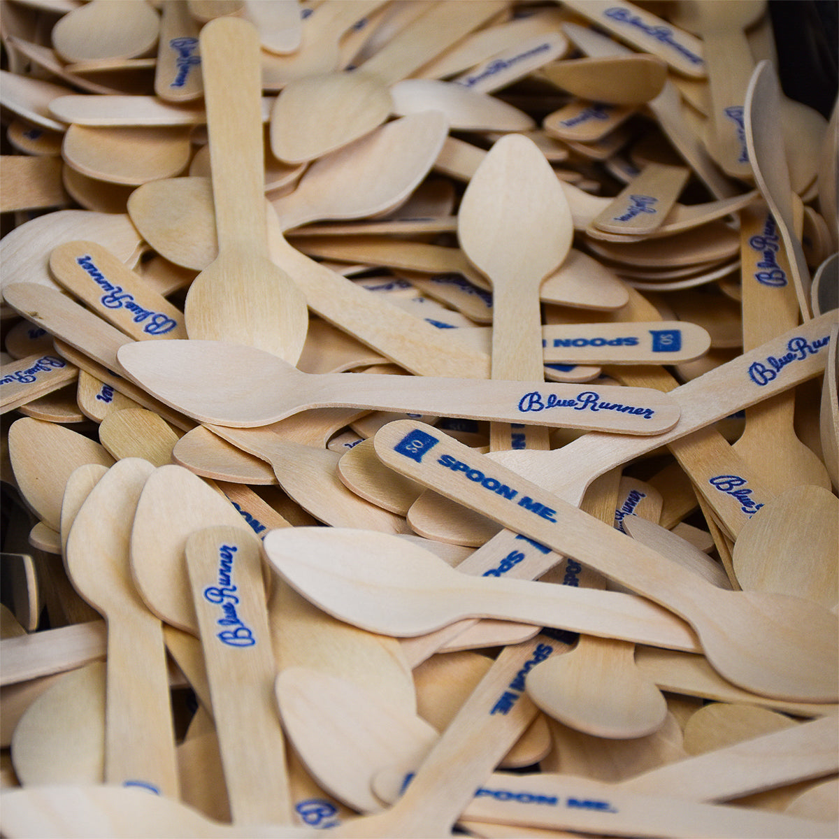 4.3 inch Custom Wooden Ice Cream Taster Spoon
