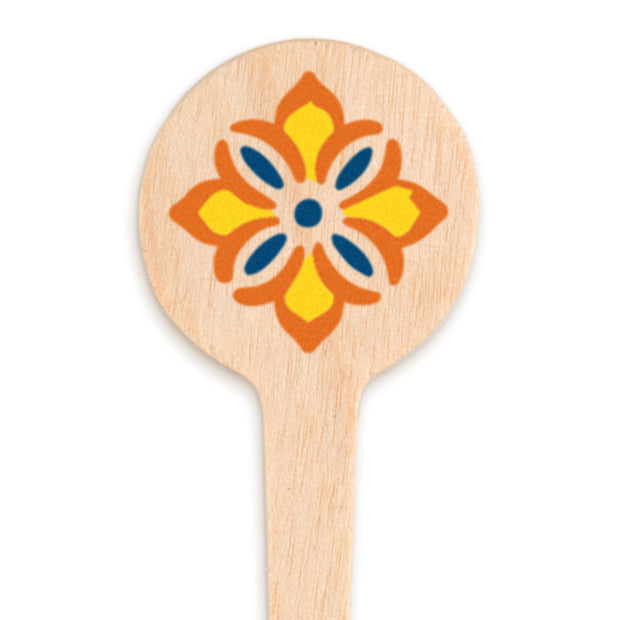 Bulk 4" Custom Wooden Disc-Top Pick - 1,000/pack