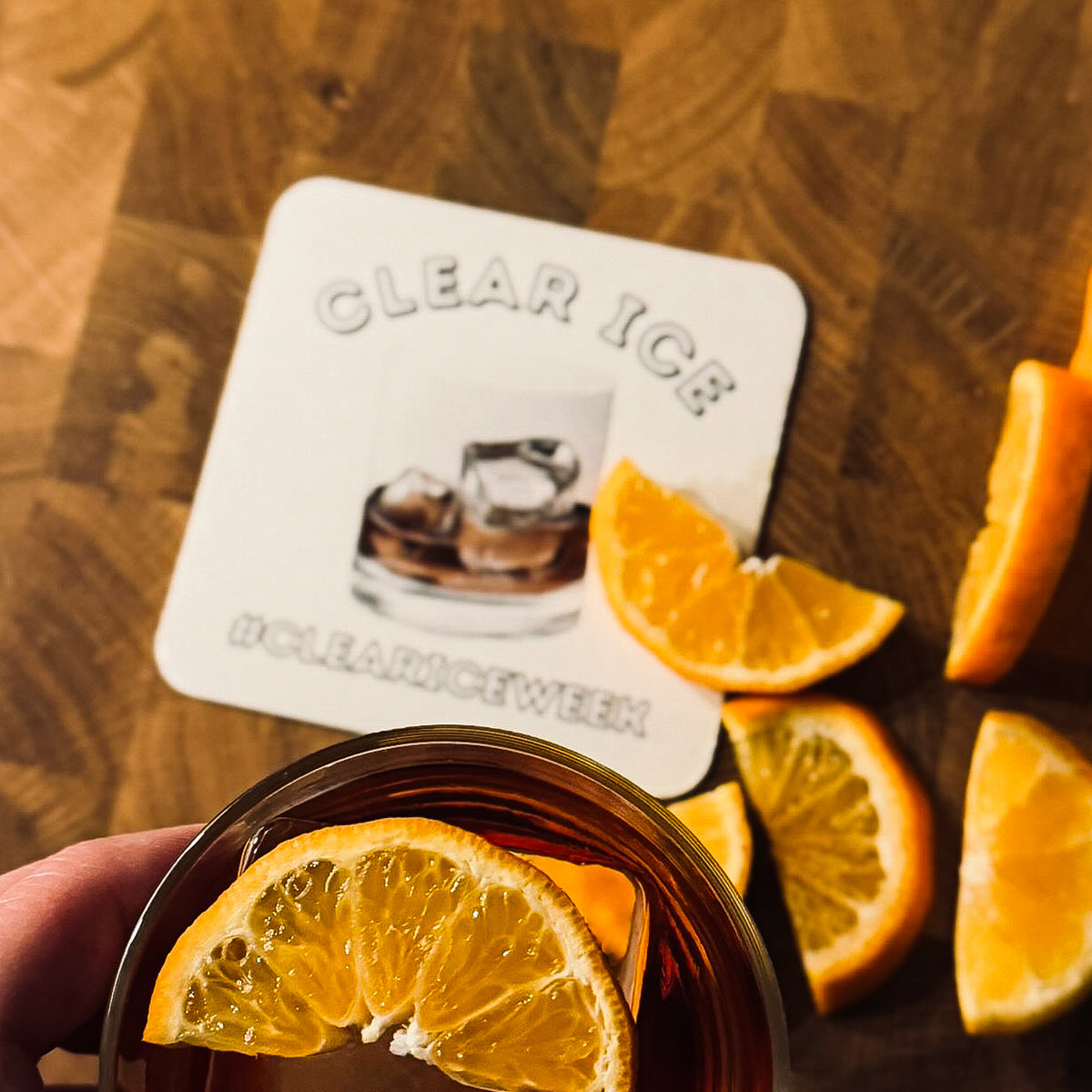4 inch Square Custom Bar Coaster, Heavy Weight