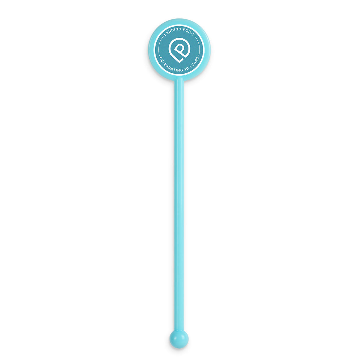 Agitador de disco azul claro personalizado de 5,5" 