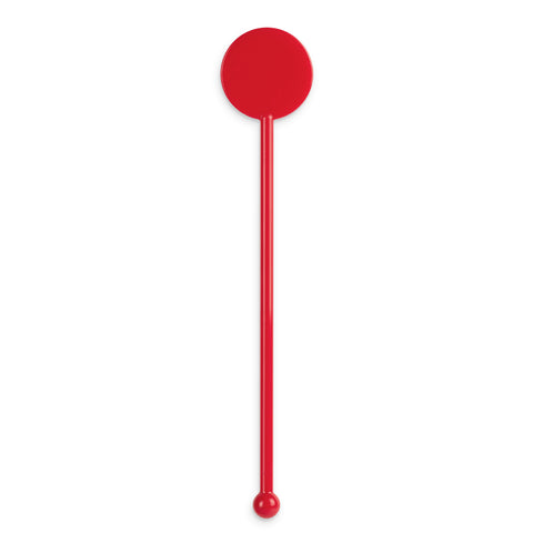 5.5" Red Disc-Top Stirrer - 4,000/case