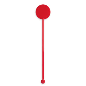 5.5" Red Disc-Top Stirrer - 4,000/case