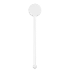 5.5" White Disc-Top Stirrer - 4,000/case