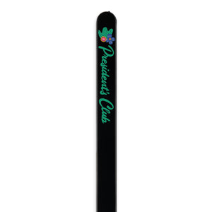 6.5" Custom Black Flat stemmed Stirrer