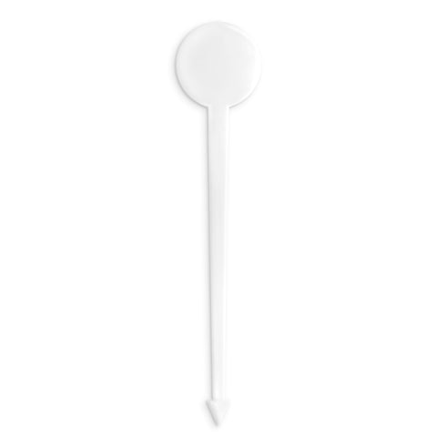 6" White Disc-Top Pick - 4,000/case