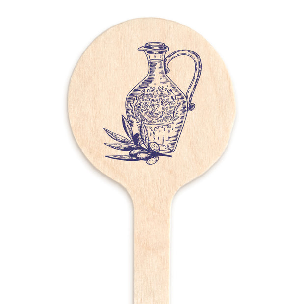 Bulk 7.5" Custom Wooden Disc-Top Stirrer - 1,000/pack