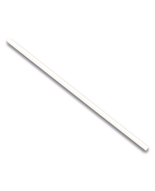 7.75" White Paper Straw - 10,000/case