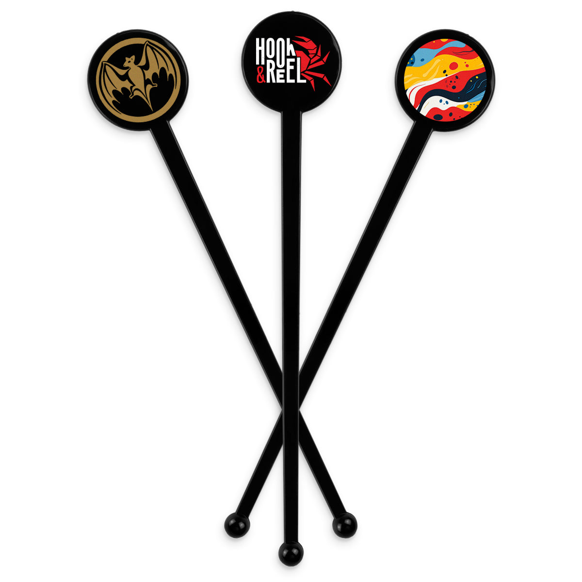 7-custom-black-disc-top-flat-stemmed-stirrer-double-sided-gloss