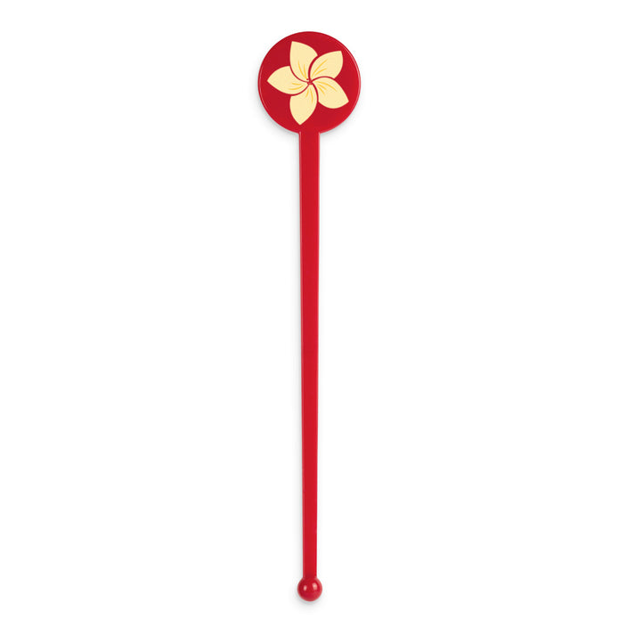 Agitador de vástago plano con tapa de disco roja personalizada de 7
