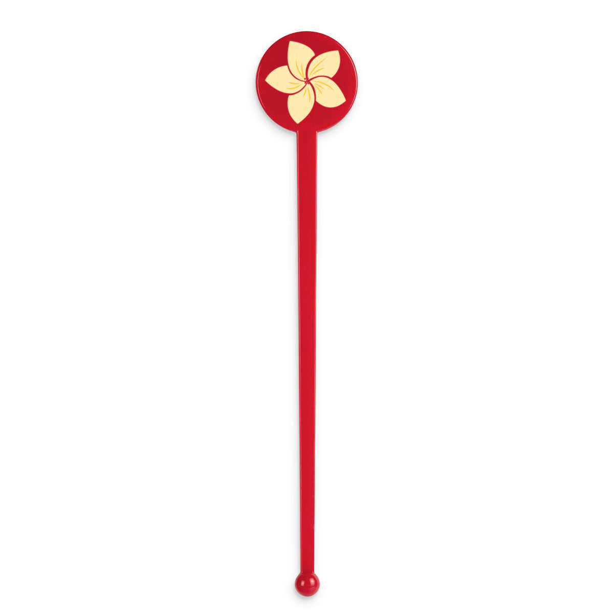 Agitador de vástago plano con tapa de disco roja personalizada de 7