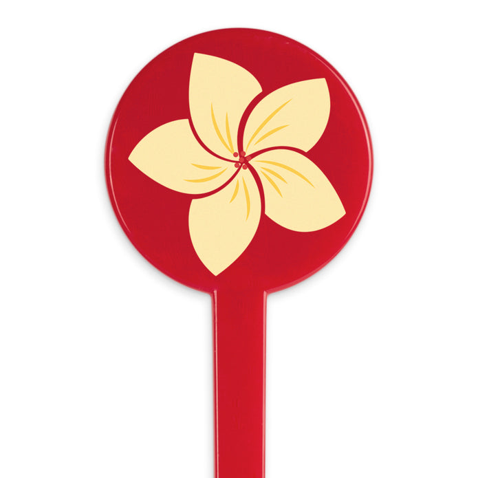 Agitador de vástago plano con tapa de disco roja personalizada de 7