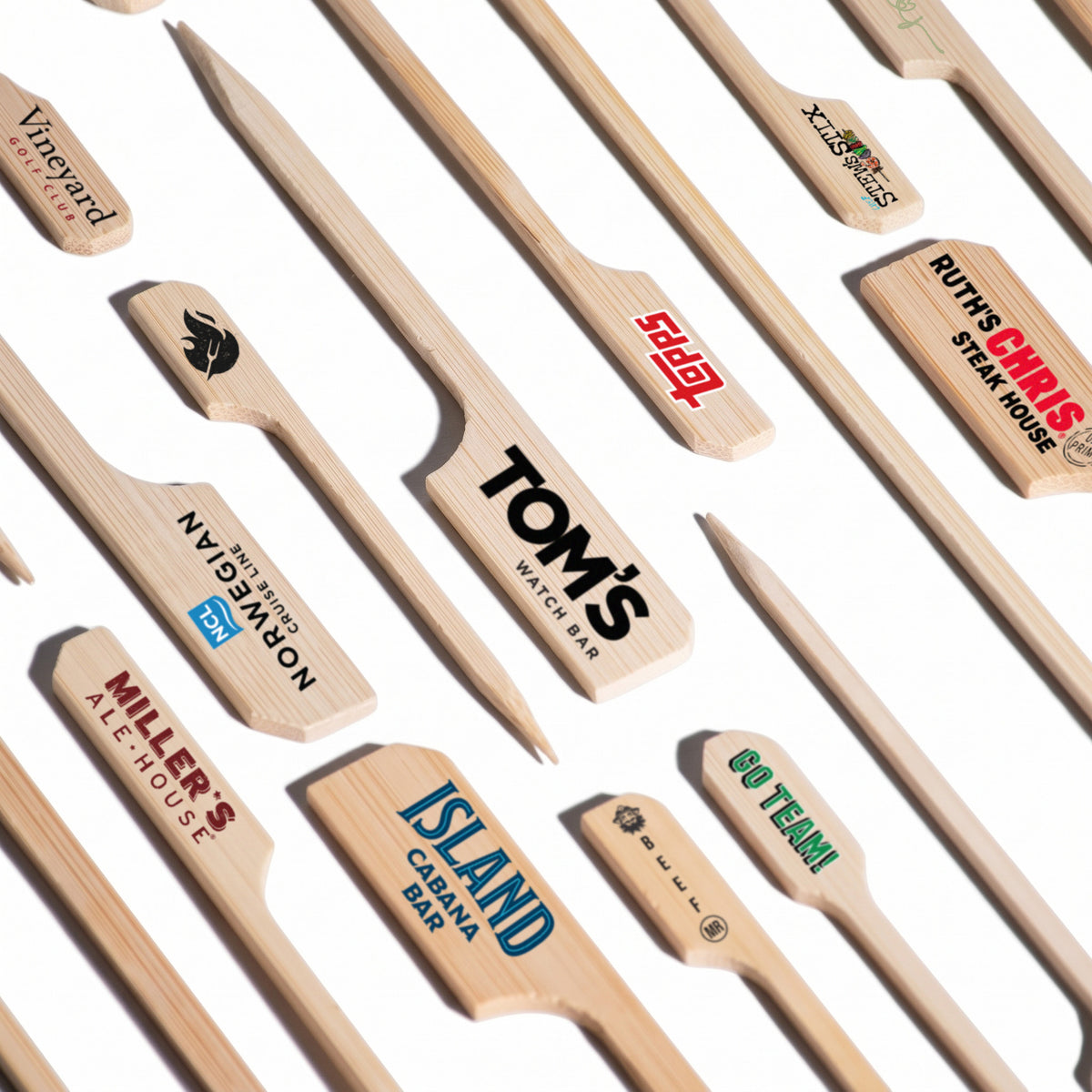 Bamboo Food Pick Sample Kit