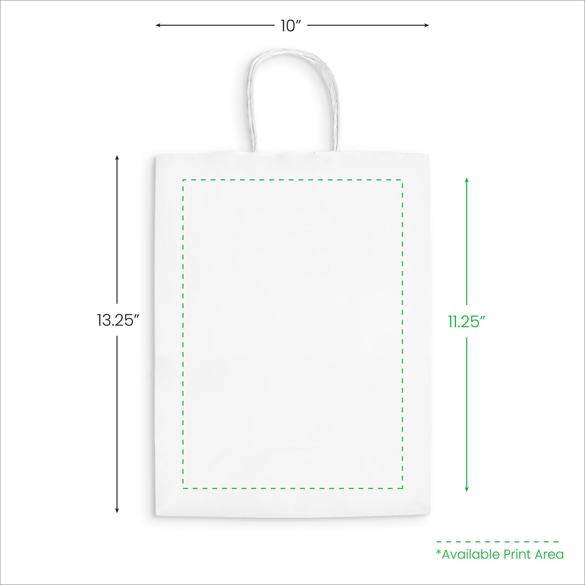 10-x-5-1/2-x-13-1/4-Custom-White-Paper-Bag-with-Handles