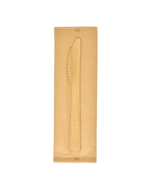 7" Bamboo Knife, Individually Wrapped - 100/pack