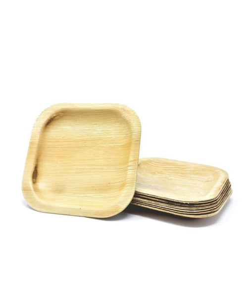 6" Square Palm Leaf Plate - 100/case