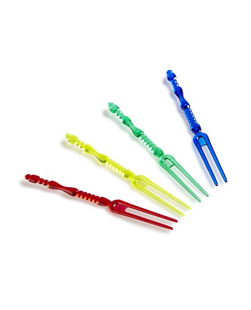 4.5" Mini Fork Pick, Assorted Colors - 10,000/case