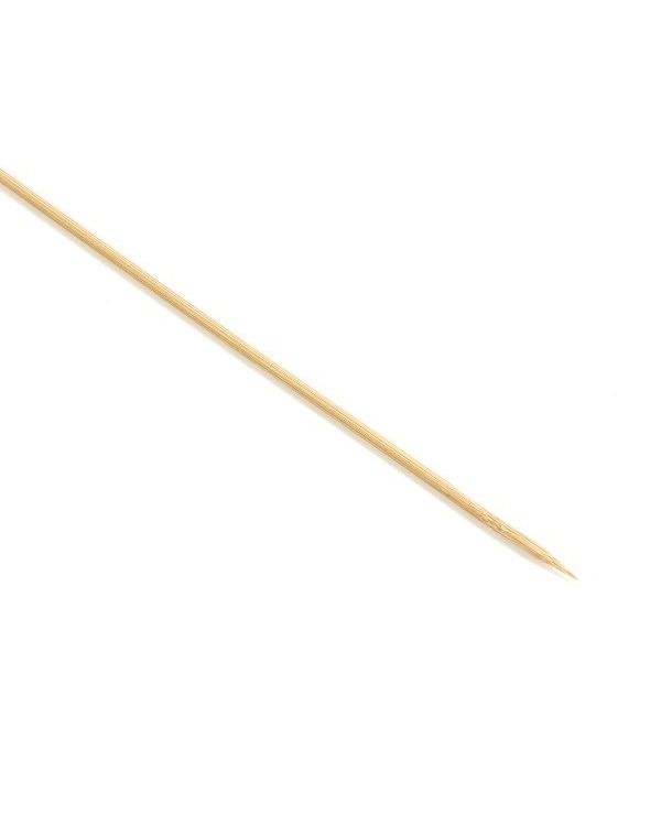 10" x 3mm Diameter Round Bamboo Skewer - 100/pack