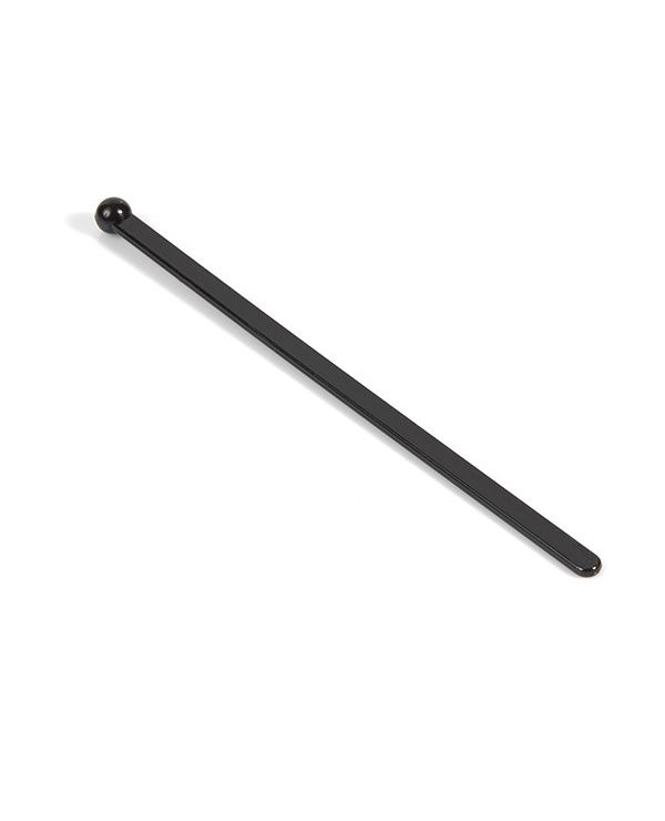 6.5" Black Flat Stemmed Stirrer - 5,000/case