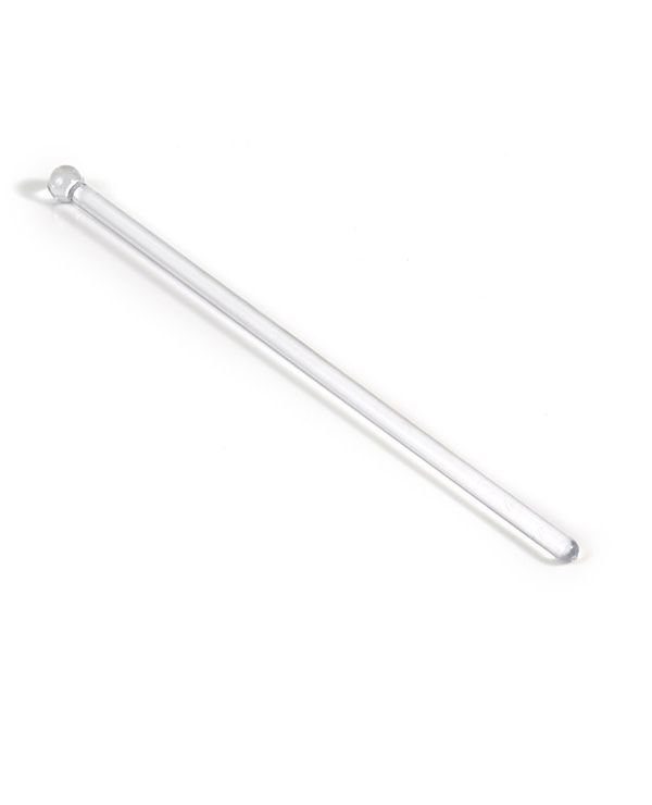 6.5" Clear Round Stemmed Stirrer - 100/pack