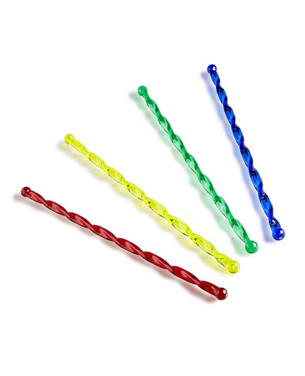 7" Swizzle Stirrer, Assorted Colors - 100/pack