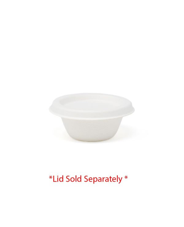 2 oz Sugarcane Bagasse Portion Cup Container - 2,500/case